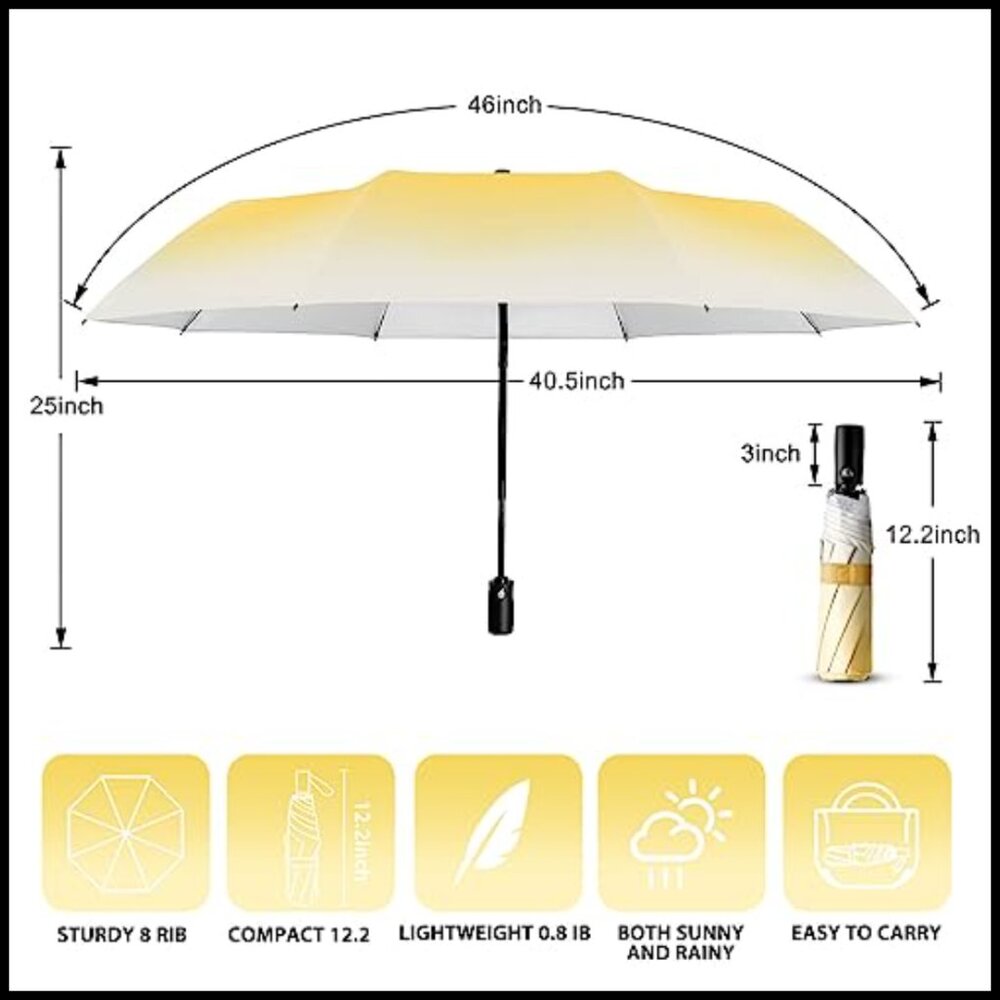 Automatic Folding Uv Protection Lightweight Compa… - image 2